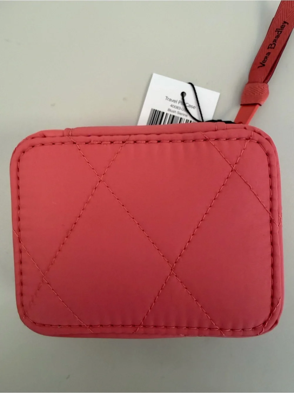 NWT Vera Bradley Blush Sienna Quilted Travel Pill Case